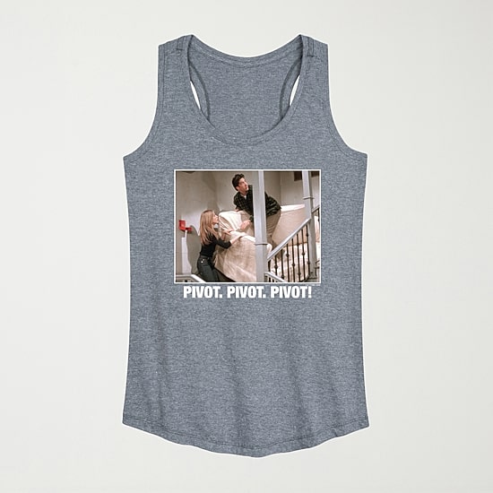Pivot Womens Crew Neck Sleeveless Friends Tank Top