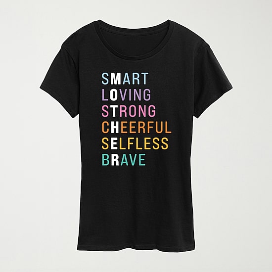 Mother Anagram Womens Crew Neck Short Sleeve Classic Fit Graphic T-Shirt