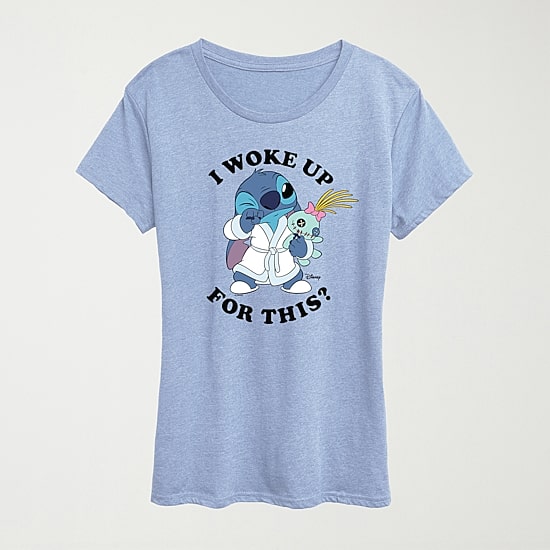 Woke Up Womens Crew Neck Short Sleeve Classic Fit Graphic T-Shirt