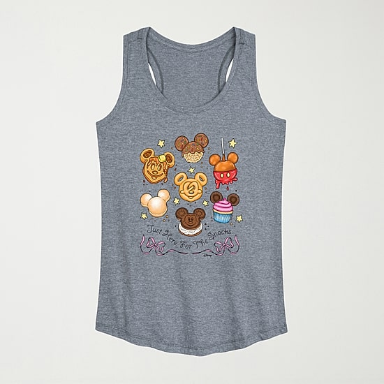 Disney Foods Womens Scoop Neck Sleeveless Mickey Mouse Tank Top