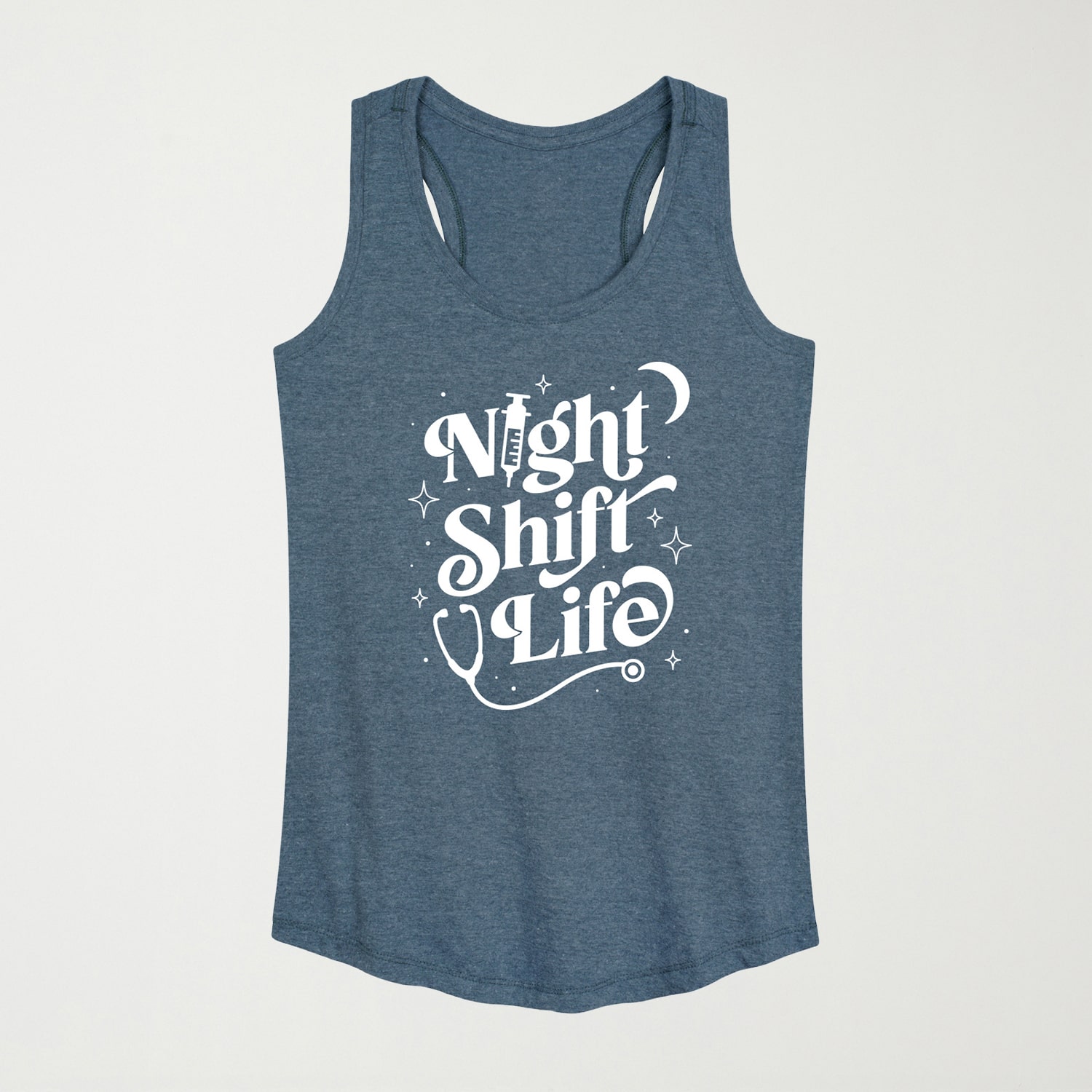 Night Shift Life Womens Scoop Neck Sleeveless Tank Top