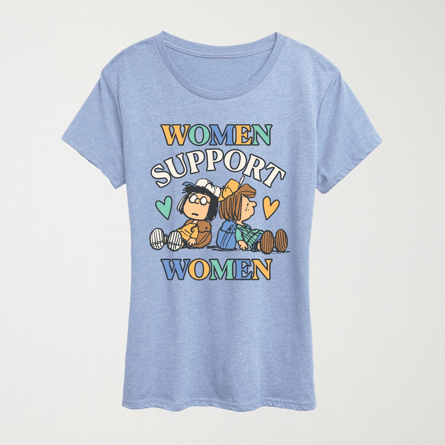 Womens Crew Neck Short Sleeve Classic Fit Peanuts Graphic T-Shirt
