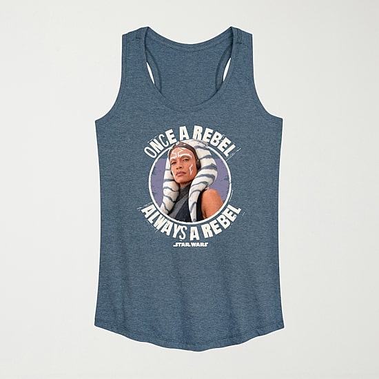 Once A Rebel Ahsoka Womens Scoop Neck Sleeveless Star Wars Tank Top
