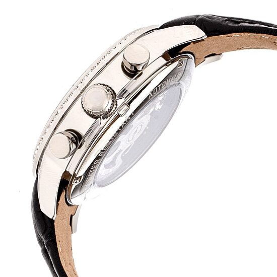 Empress Unisex Adult Black Leather Strap Watch Empem2001