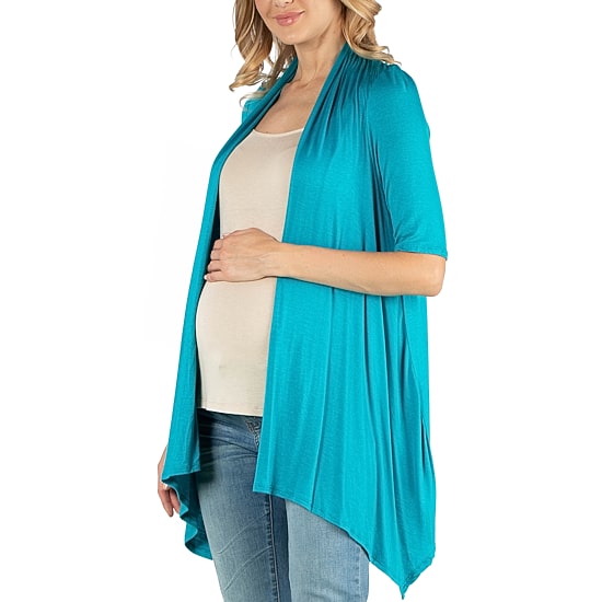 24/7 Comfort Apparel Loose Fit Open Front Cardigan