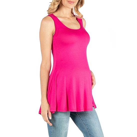 24/7 Comfort Apparel Scoop Neck Sleeveless Tank Top