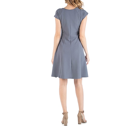 24/7 Comfort Apparel Dress with Keyhole Neck