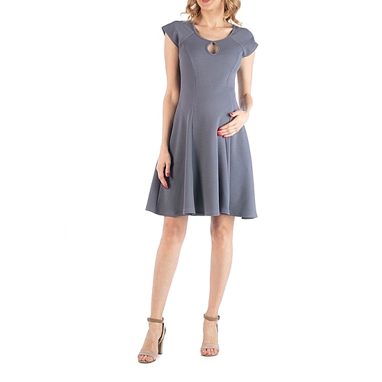 24/7 Comfort Apparel Dress with Keyhole Neck