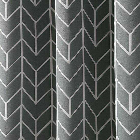 Sun Zero Kenwood Chevron Grommet Top Energy Saving Blackout Single Curtain Panel