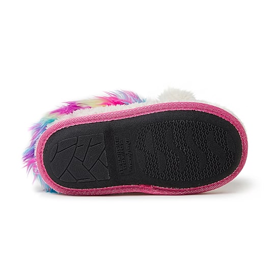 Dearfoams Peyton Unicorn Little & Big Kid Girls Round Closed Toe Clogs