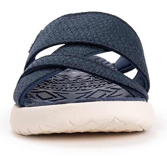 Muk Luks Womens Sassy Cross-Over Strap Sandals