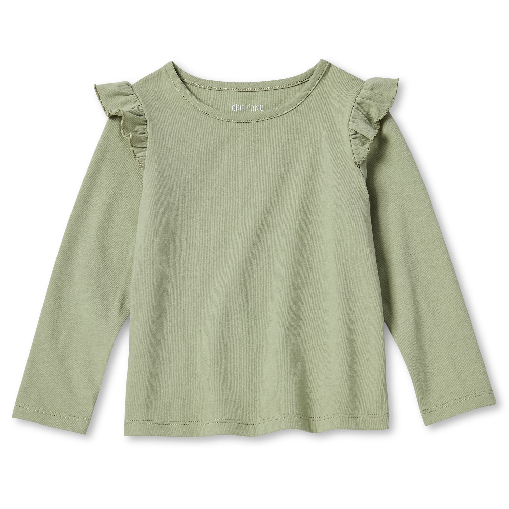 Okie Dokie Toddler & Little Girls Round Neck Long Sleeve T-Shirt