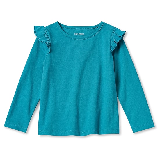 Okie Dokie Toddler & Little Girls Round Neck Long Sleeve T-Shirt