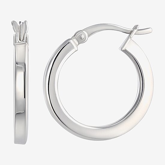 Womens Cubic Zirconia Sterling Silver Round 2 Pair Earring Set