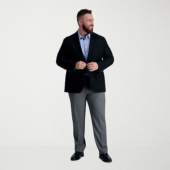 Haggar The Active Series Mens Big and Tall Stretch Fabric Classic Fit Sport Coat