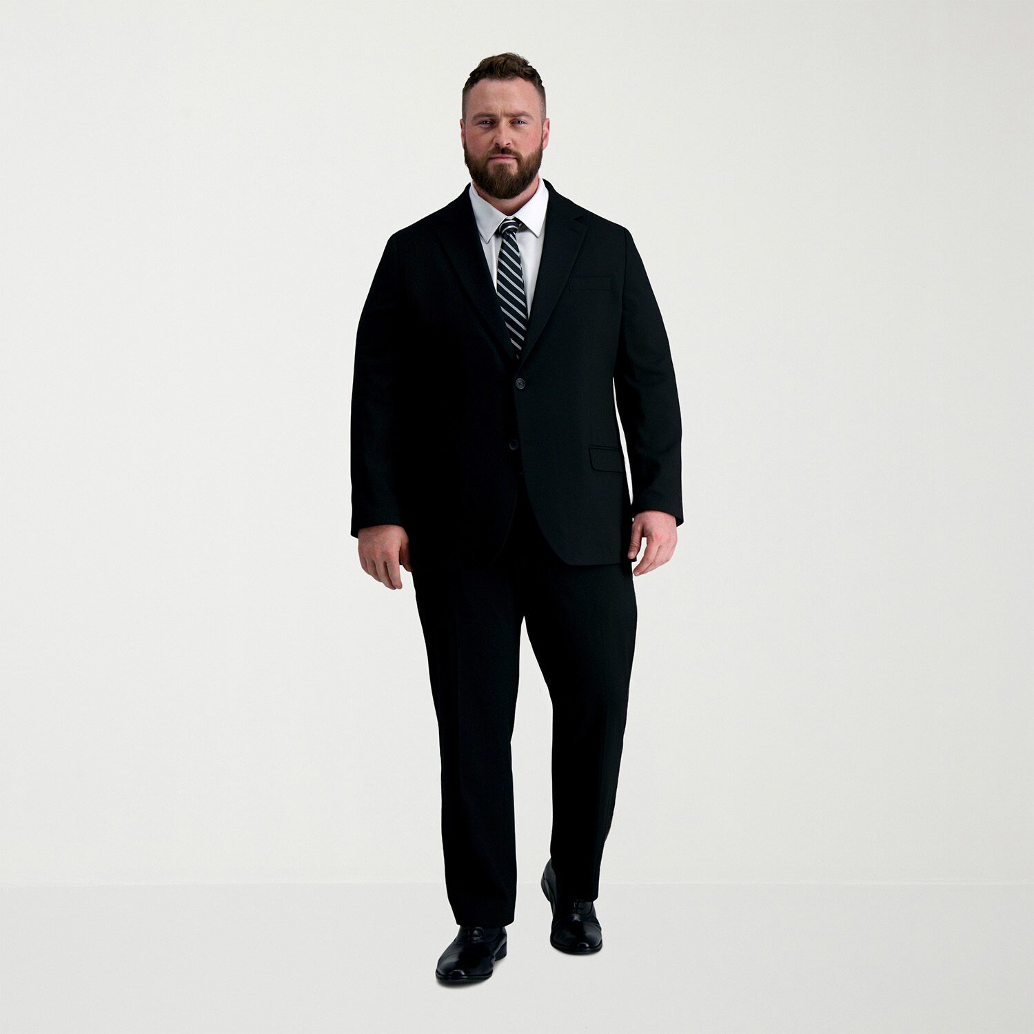 Haggar JMH Tailored Mens Stretch Fabric Modern Fit Big and Tall Suit Jacket