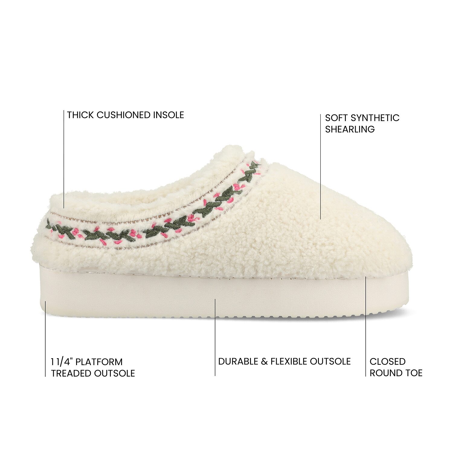Journee Collection Pallmer Womens Slip-On Slippers