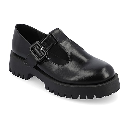 Journee Collection Suvi Womens Round Closed Toe Mary Jane Shoes, 11 Medium, Black