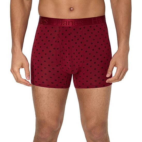 Hanes Supersoft Bonus Pack Mens 4 Pack Comfort Waistband Trunks Uo2td4
