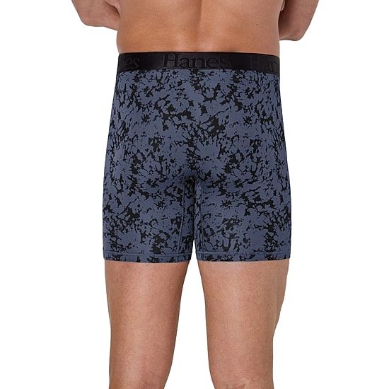 Hanes Supersoft Bonus Pack Mens 4 Pack Boxer Briefs Uo2bd4