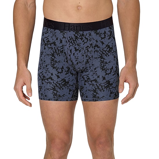 Hanes Supersoft Bonus Pack Mens 4 Pack Boxer Briefs Uo2bd4