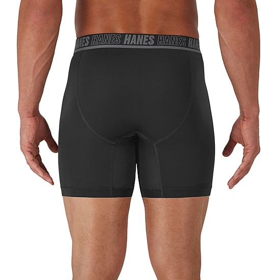 Hanes Moves Xtemp Performance Bonus Pack Mens 5 Pack Boxer Briefs Um2bd5