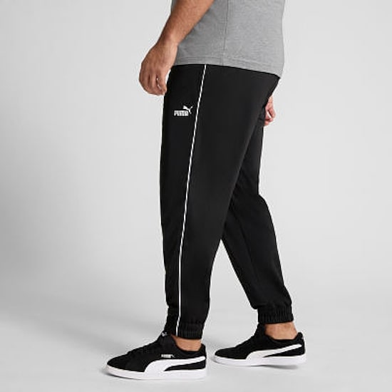 PUMA Piped Tricot Mens Cinched Regular Fit Big and Tall Track Pant