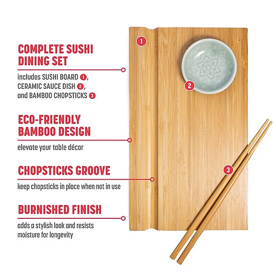 Joyce Chen 2-pc. Sushi Set