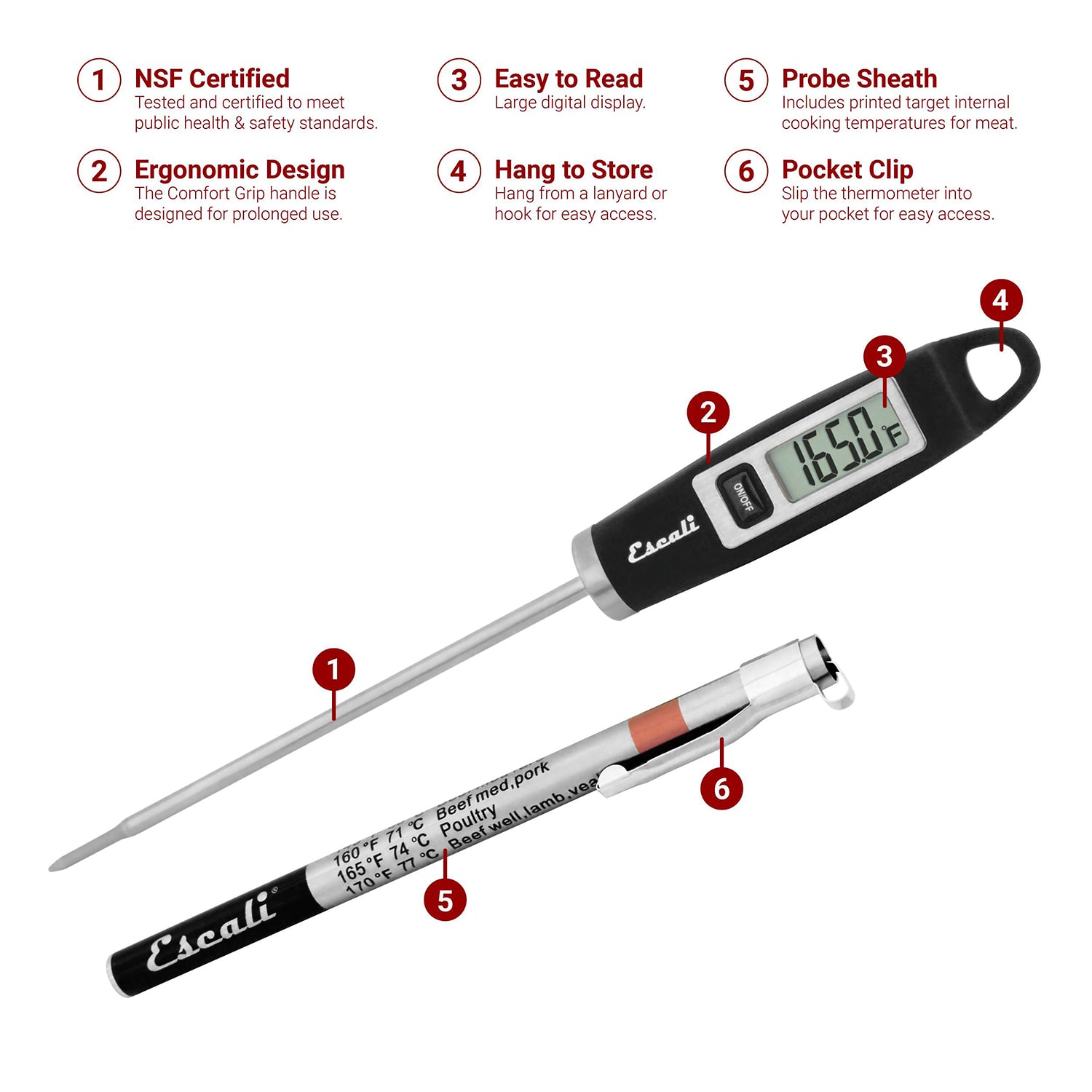 Escali Instant Read 3-pc. Thermometer Set