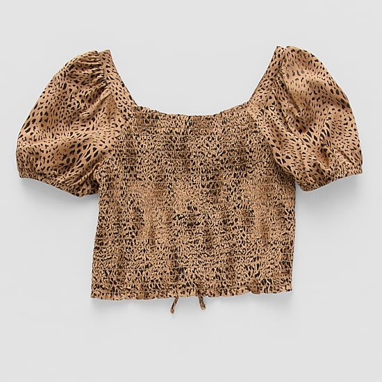 Thereabouts Little & Big Kid Girls Square Neck Short Sleeve Blouse