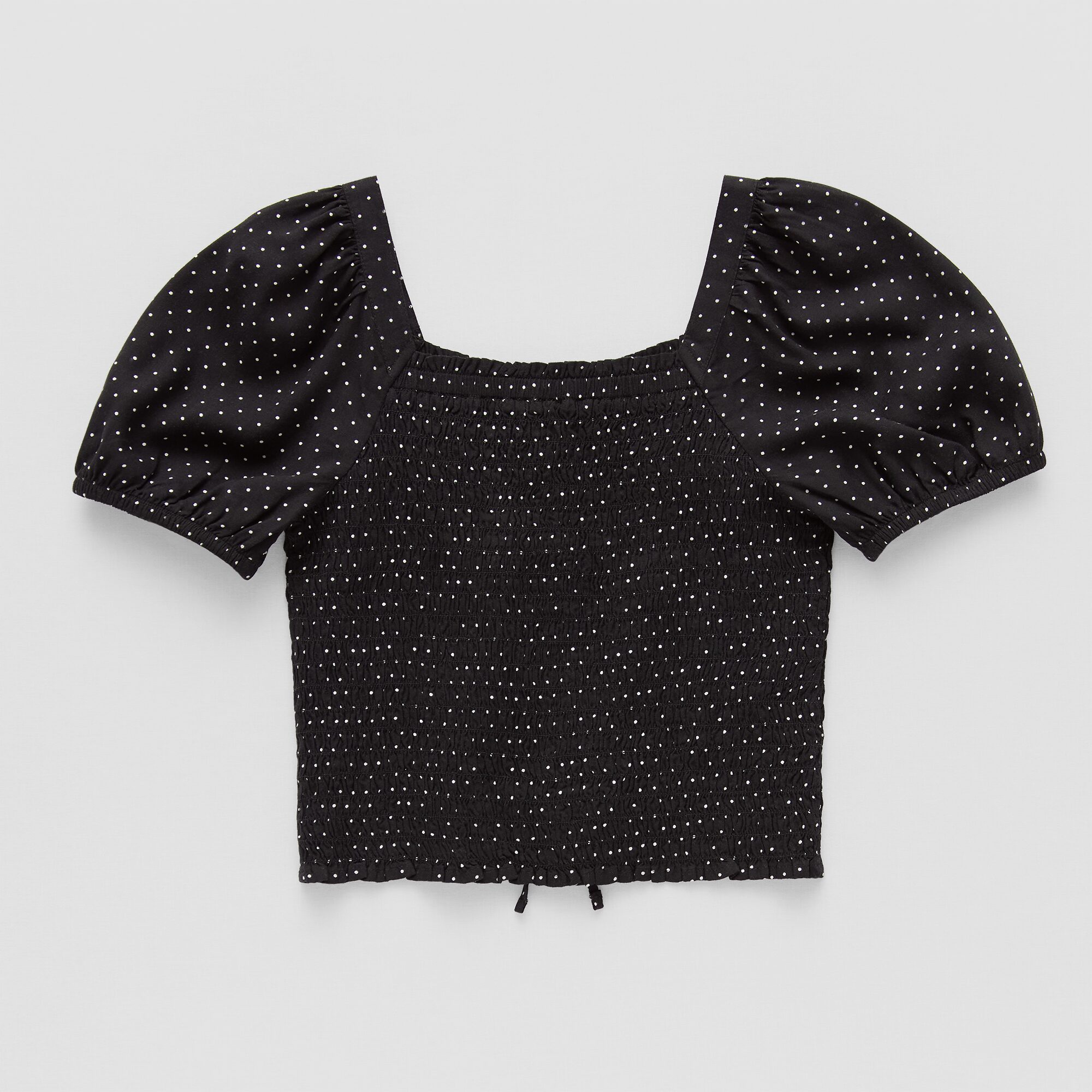 Thereabouts Little & Big Kid Girls Square Neck Short Sleeve Blouse