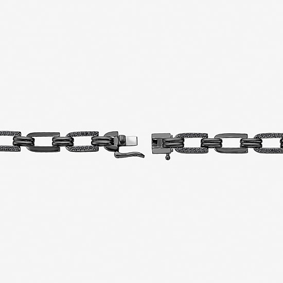 Midnight Black Limited Quantities! Mens Sterling Silver 22 Inch Chain Necklace