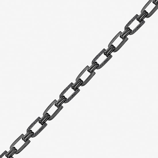 Midnight Black Limited Quantities! Mens Sterling Silver 22 Inch Chain Necklace