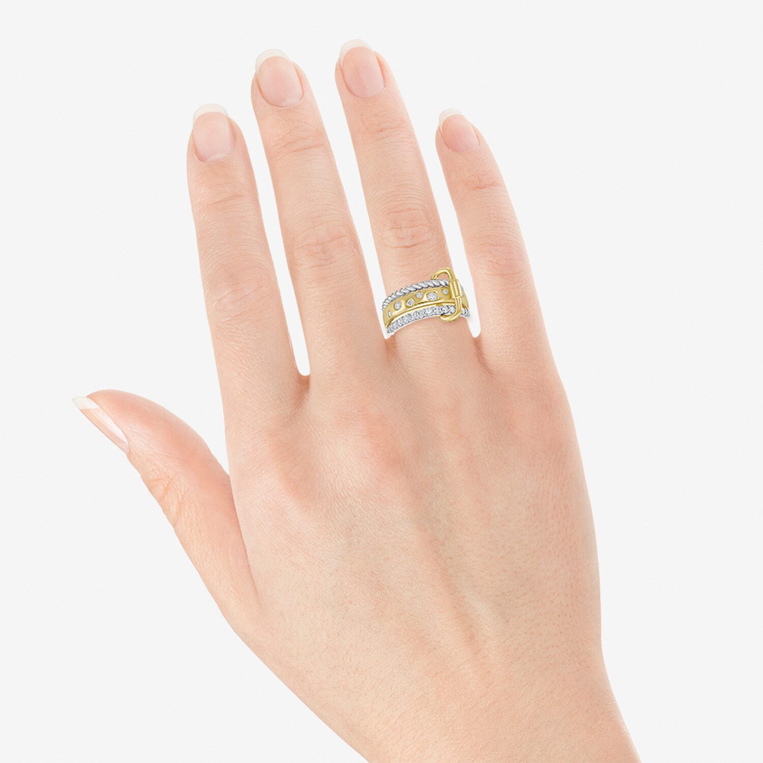 Limited Quantities! Womens 13MM 1/2 CT. T.W. Lab Grown White Diamond 10K Gold Over Silver Band