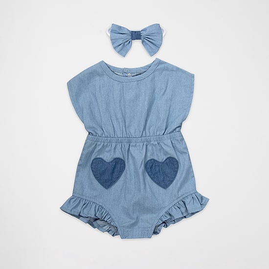 Baby Essentials Baby Girls Sleeveless Romper