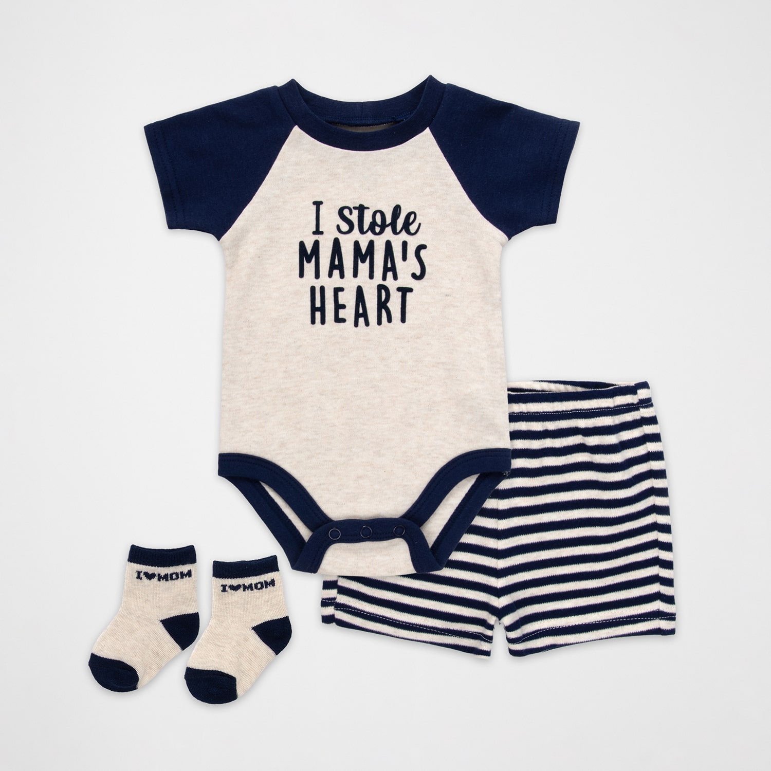Baby Essentials Boys 3-pc. Short Set