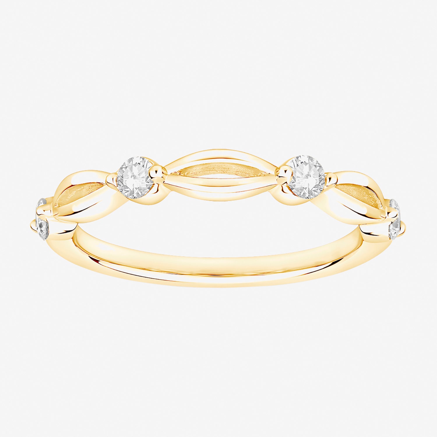 (F / Vs2) Womens 2.5MM 1/4 CT. T.W. Lab Grown White Diamond 10K Gold Wedding Band
