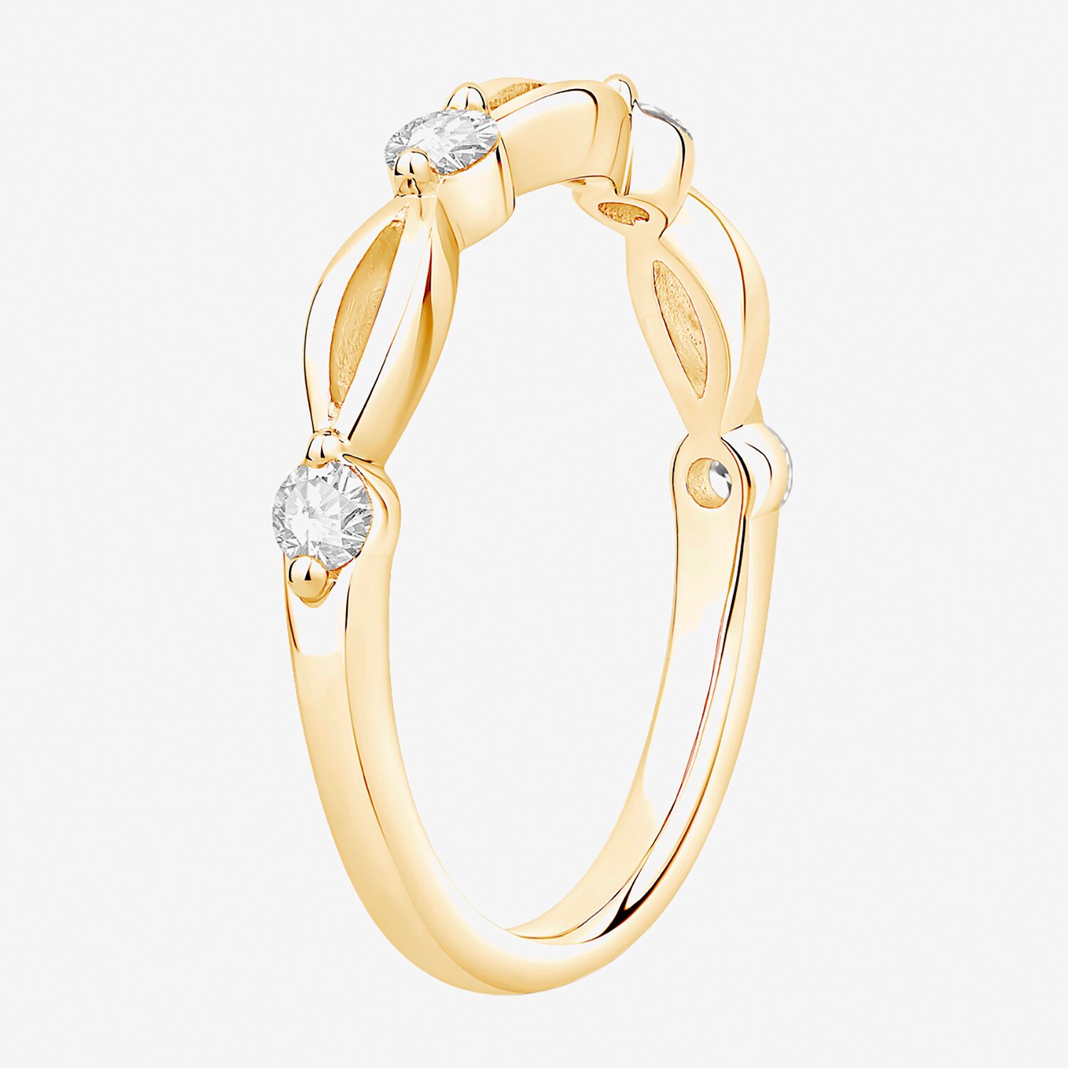 (F / Vs2) Womens 2.5MM 1/4 CT. T.W. Lab Grown White Diamond 10K Gold Wedding Band