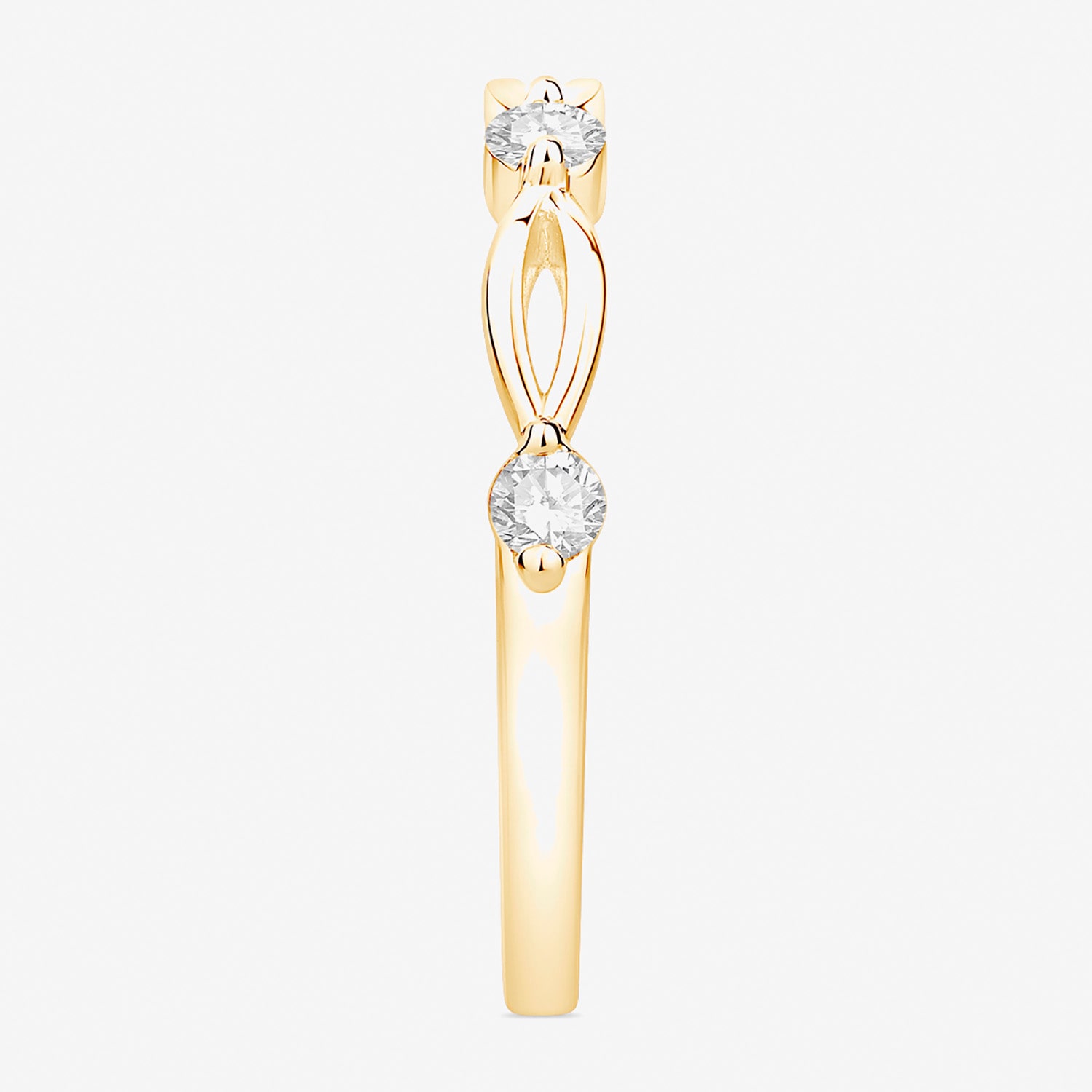 (F / Vs2) Womens 2.5MM 1/4 CT. T.W. Lab Grown White Diamond 10K Gold Wedding Band