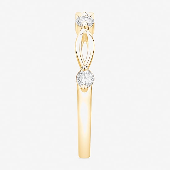 (F / Vs2) Womens 2.5MM 1/4 CT. T.W. Lab Grown White Diamond 10K Gold Wedding Band