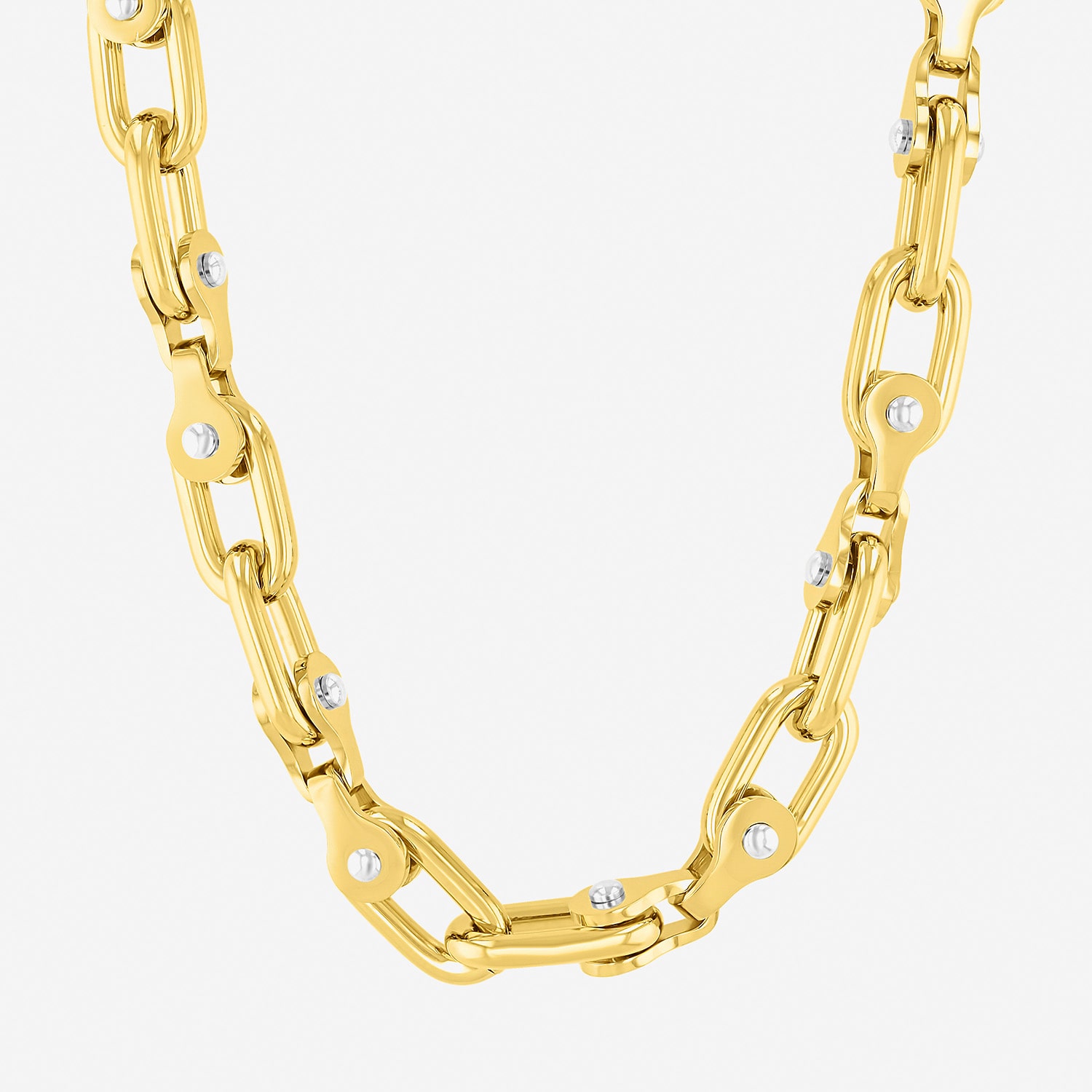 Mens Stainless Steel 22 Inch Mariner Chain Necklace