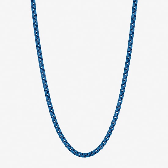 Mens Stainless Steel 20 Inch Box Chain Necklace