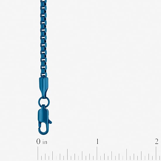 Mens Stainless Steel 20 Inch Box Chain Necklace