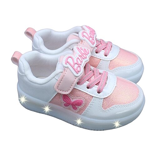 Barbie Light-Up Toddler Girls Barbie Sneakers, 10 Medium, Pink