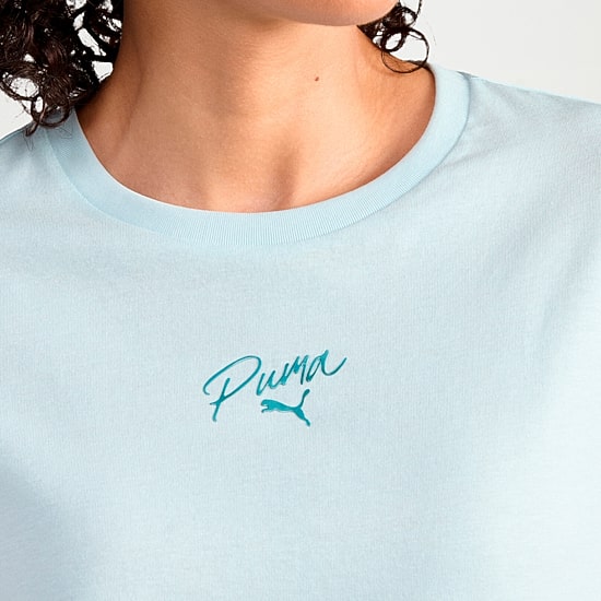 PUMA Womens Crew Neck Short Sleeve Active T-Shirt