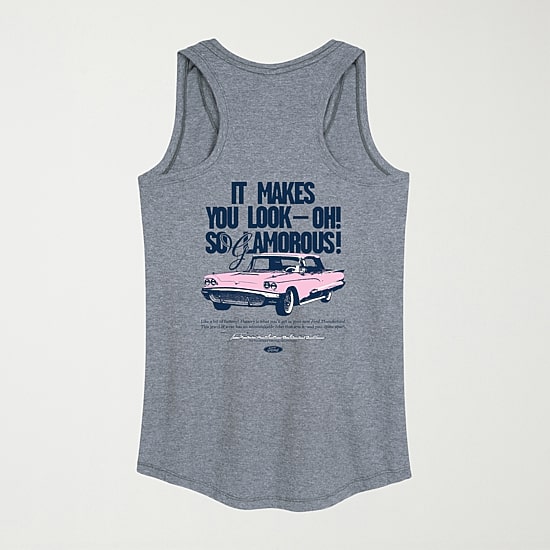 Ford Thunderbird Womens Crew Neck Sleeveless Tank Top