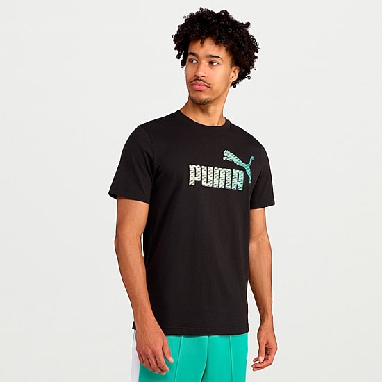 PUMA Mens Crew Neck Short Sleeve Regular Fit Graphic T-Shirt