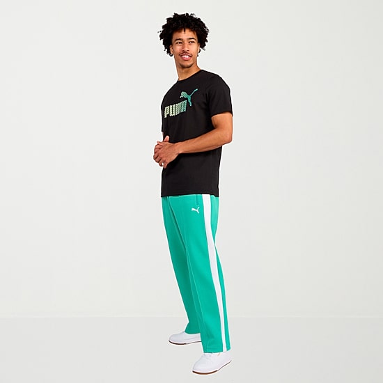 PUMA Mens Crew Neck Short Sleeve Regular Fit Graphic T-Shirt