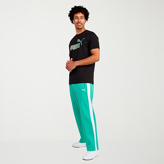 PUMA Mens Crew Neck Short Sleeve Regular Fit Graphic T-Shirt
