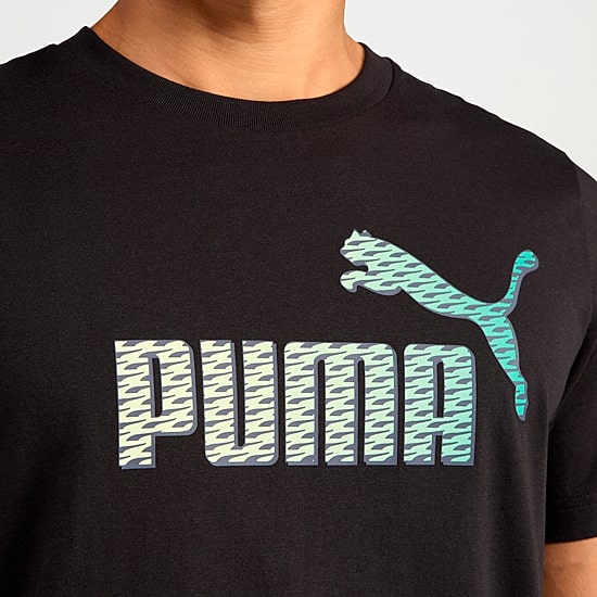 PUMA Mens Crew Neck Short Sleeve Regular Fit Graphic T-Shirt